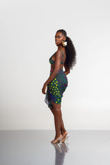 ANU GREEN CHIFFON SCARF