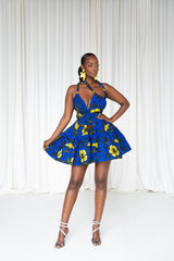 MOFOPE African Print Flair Mini Infinity dress