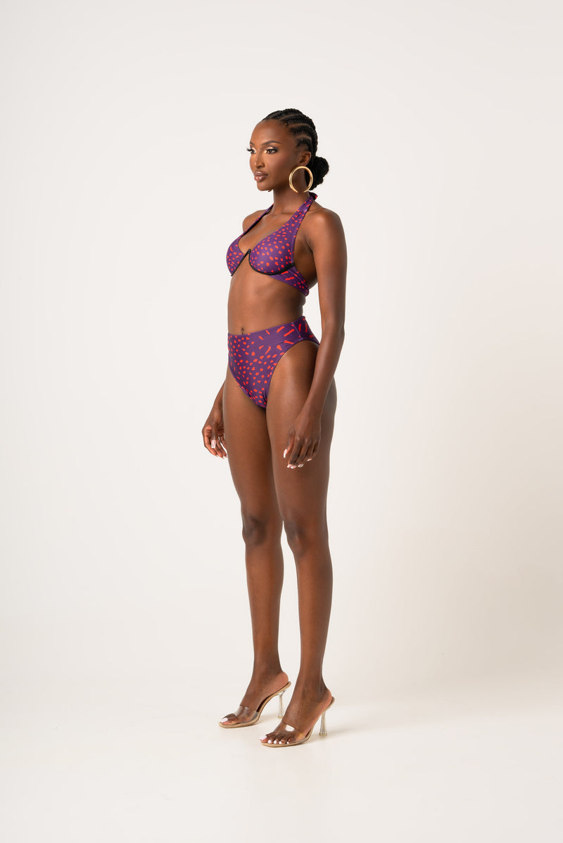 AMINAH High Rise Bikini Bottom