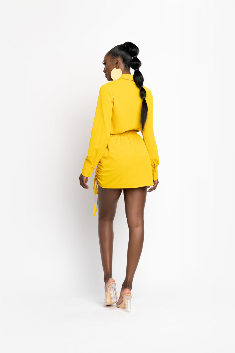 YELLOW ESTA button up shirt