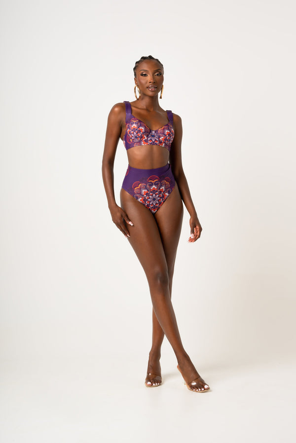 ENANG PURPLE WIRE BIKINI Top