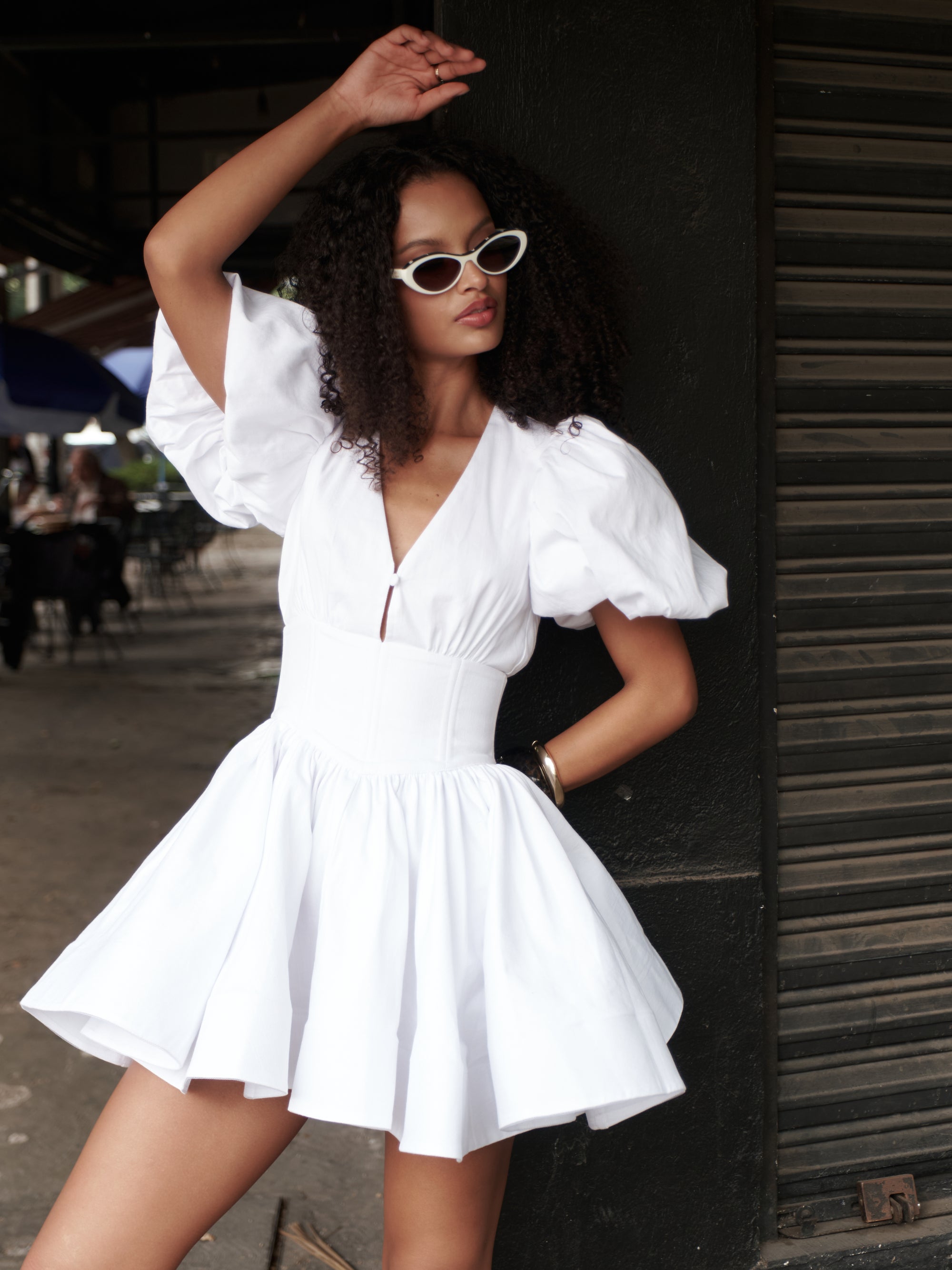 DELILAH Mini Dress in White