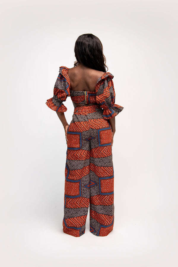 KIKEH African Print high waist trousers