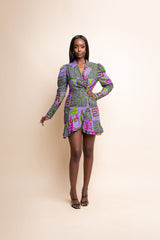 DERIN African print Blazer Dress