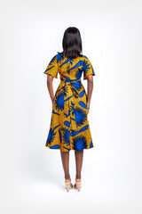 LERATO African Print Wrap Dress