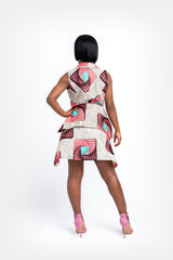 DAWN African print Vest Dress