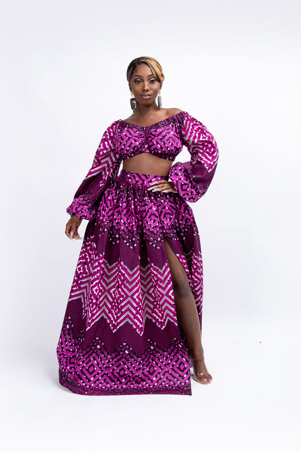 IFUNANYA African Print Maxi Skirt