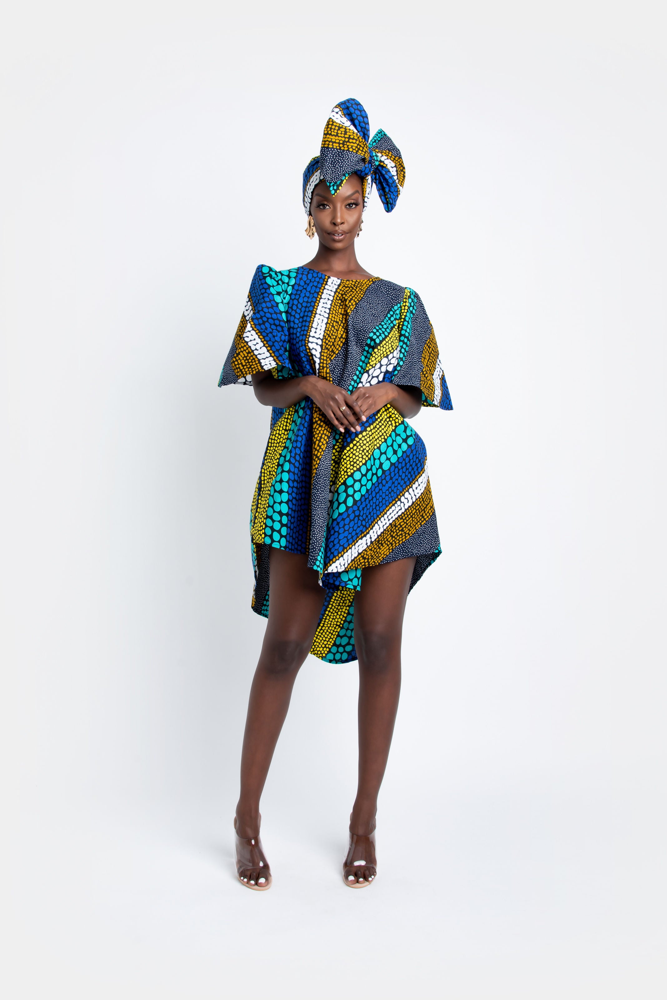 SUSU African print Hi-low dress