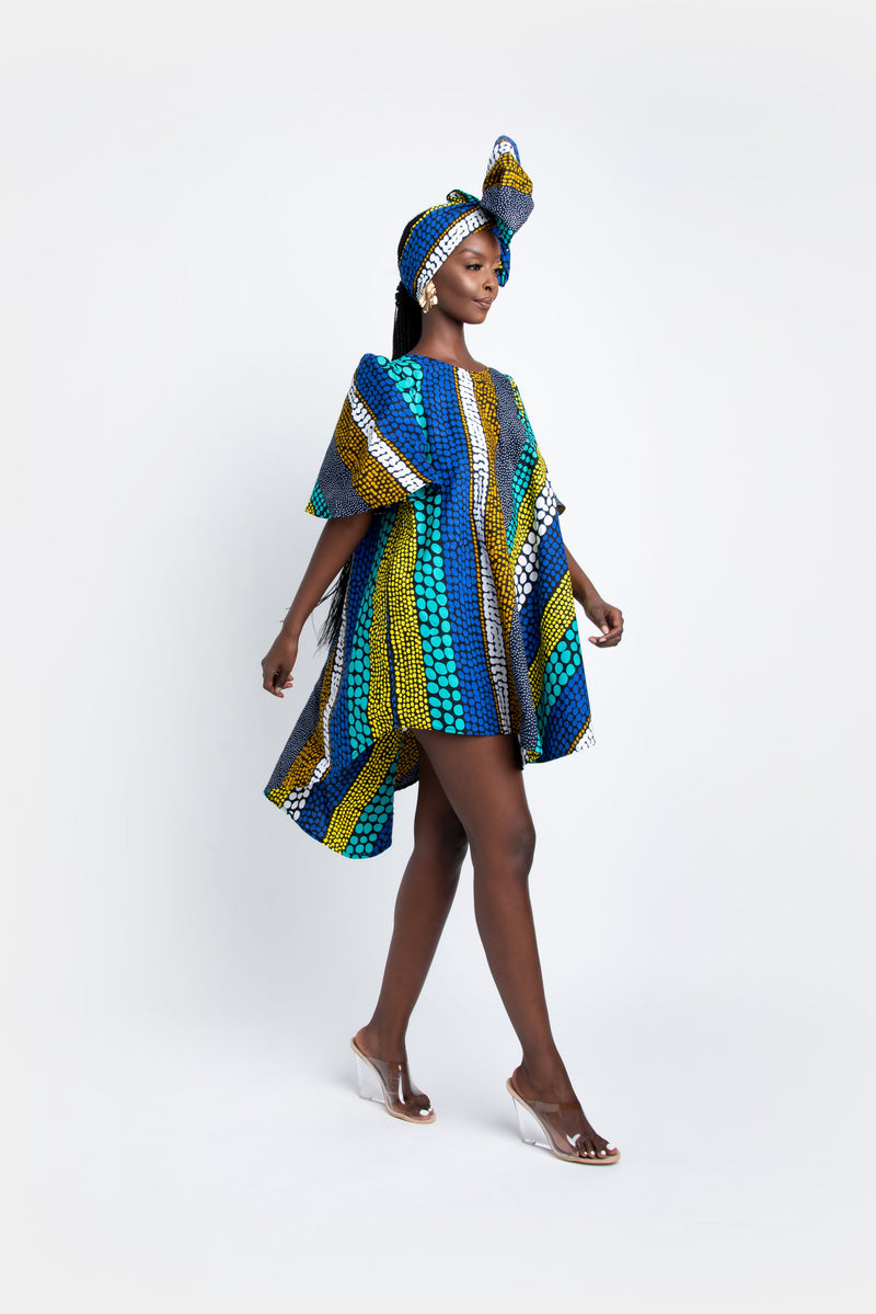 SUSU African print Hi-low dress