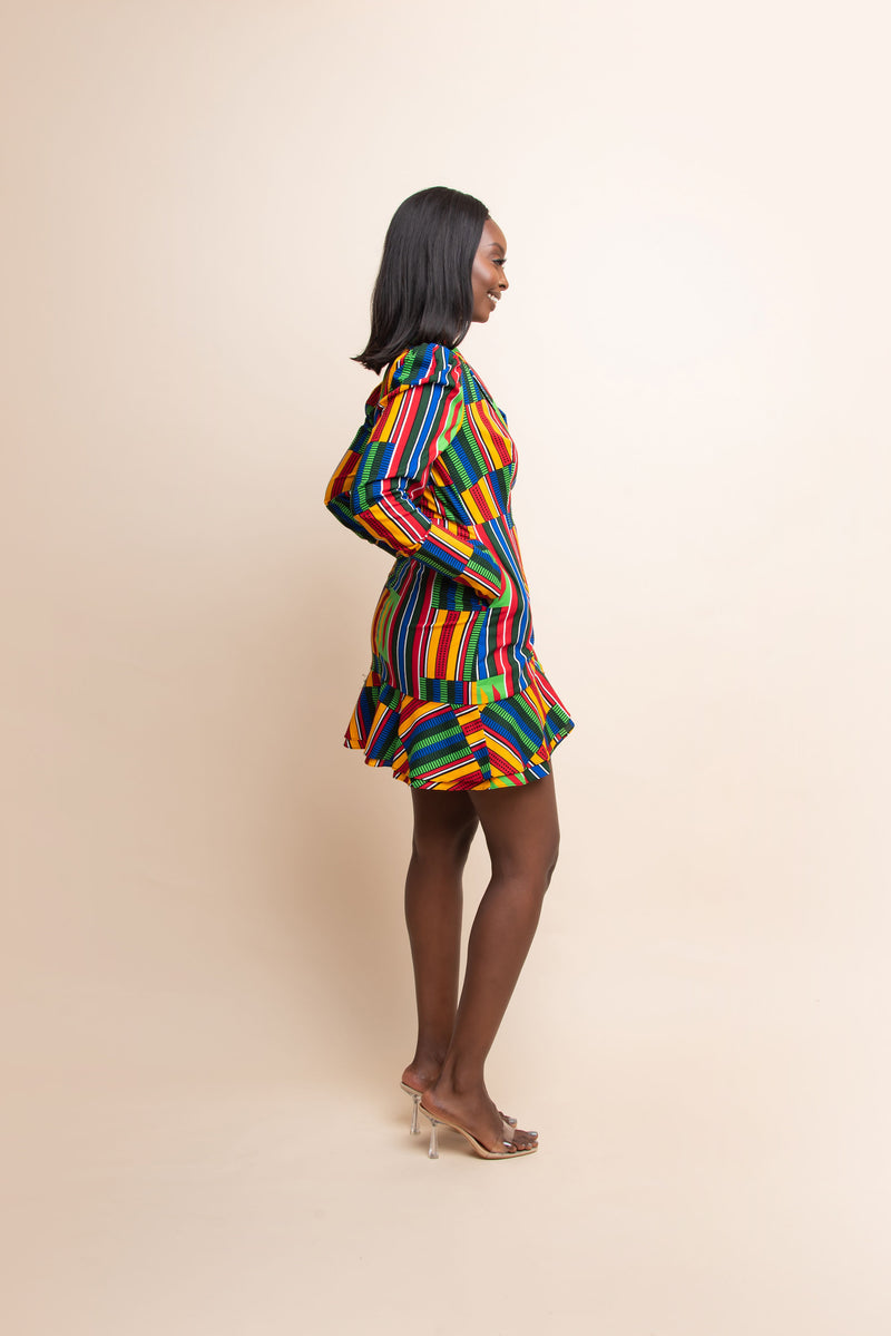 ADJUA African print Blazer Dress
