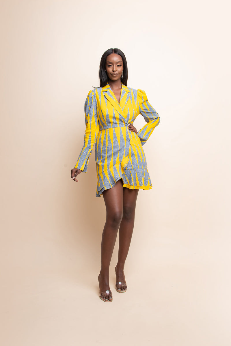 IMADE African print Blazer Dress