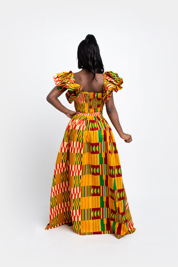 ASHANTI African Print Maxi Skirt