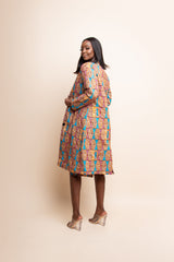 LAYO African Print Trench COAT