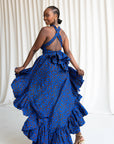 LOLO African Print Hi-low Infinity Dress