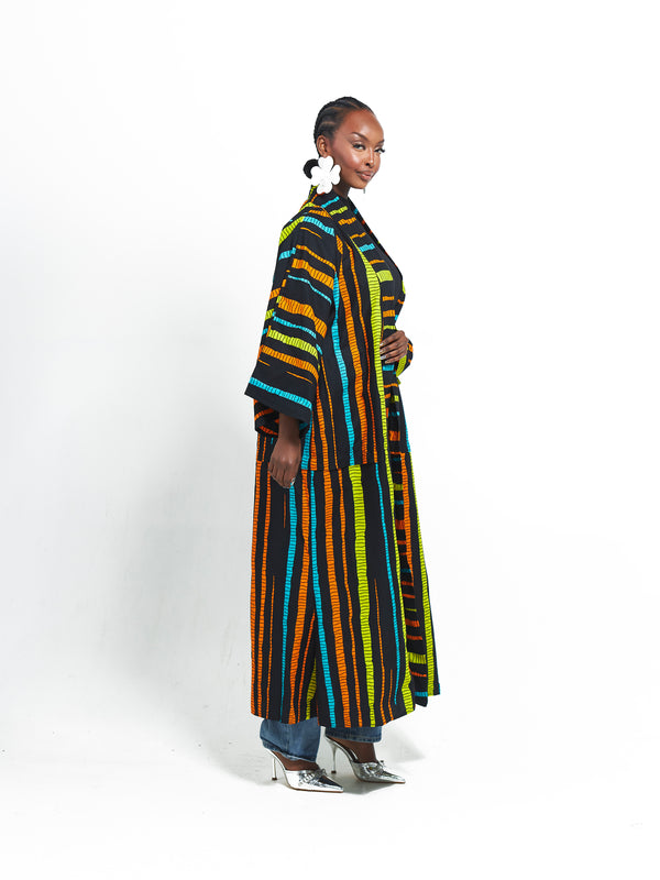 DELE African Print Kimono