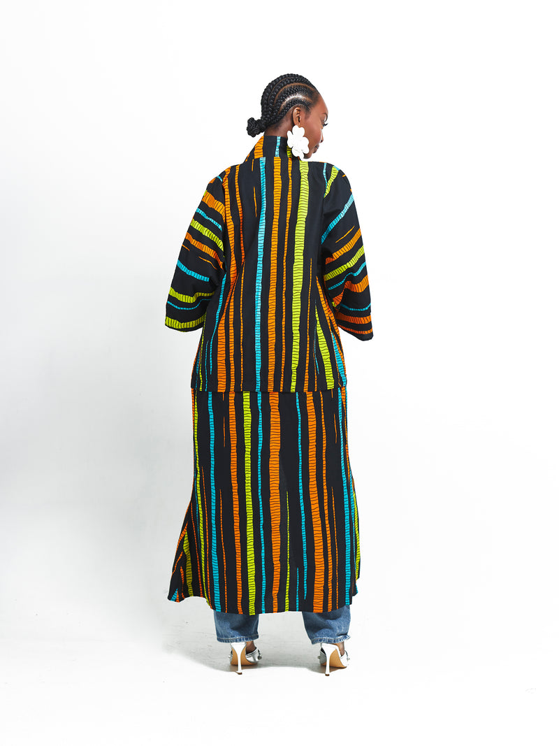 DELE African Print Kimono