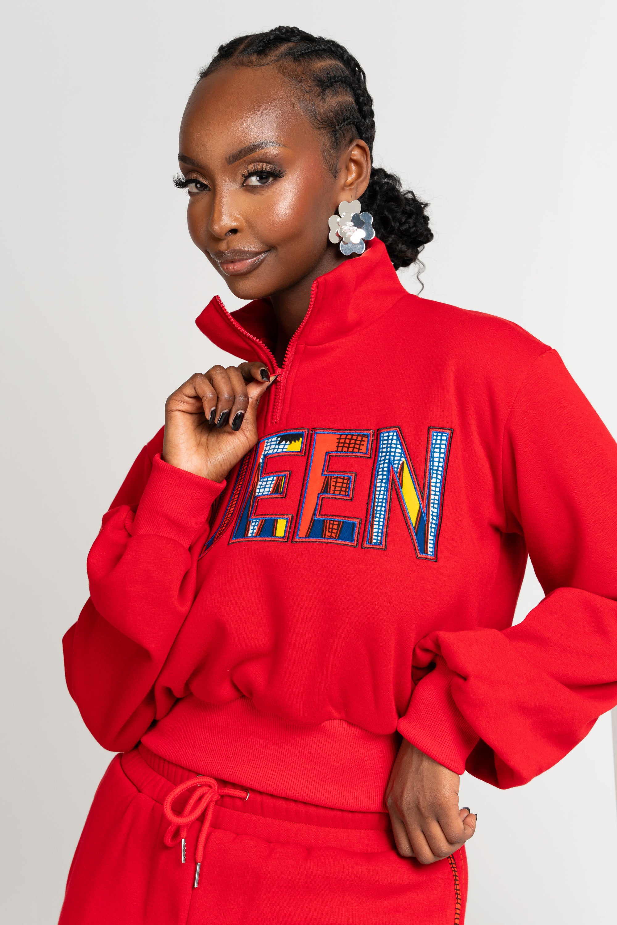 RED QUEEN Plush fleece JOGGER Set