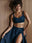 Denim Pinstripe SERENA Crop Top