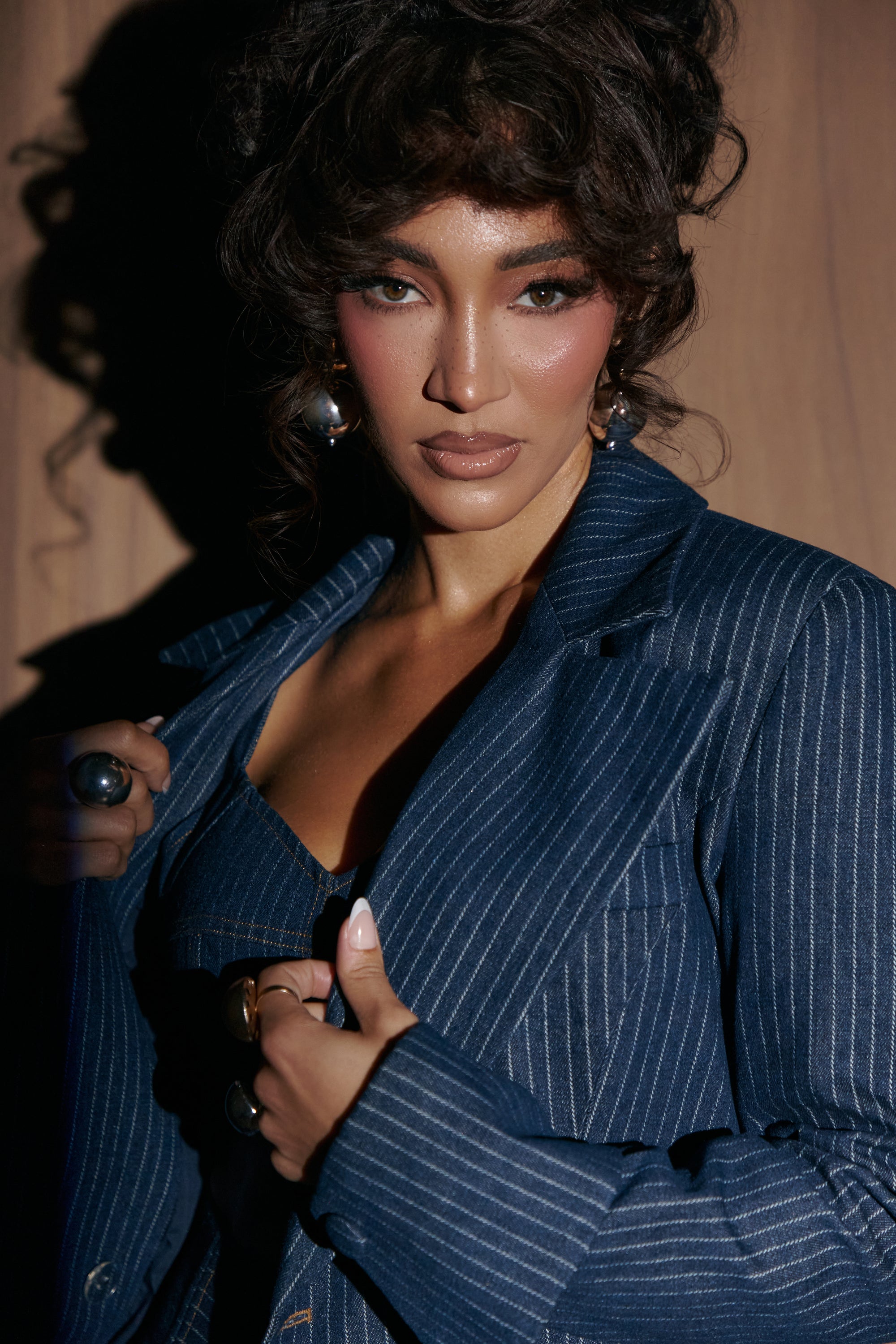 Denim Pinstripe KAIA Blazer