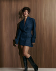 Denim Pinstripe NYLA Blazer Dress