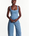 Light Denim HANA Corset Top
