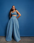 Light Denim KIARA Wide Leg Pants