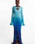 IRIS Hi-Low Ruffle Dress