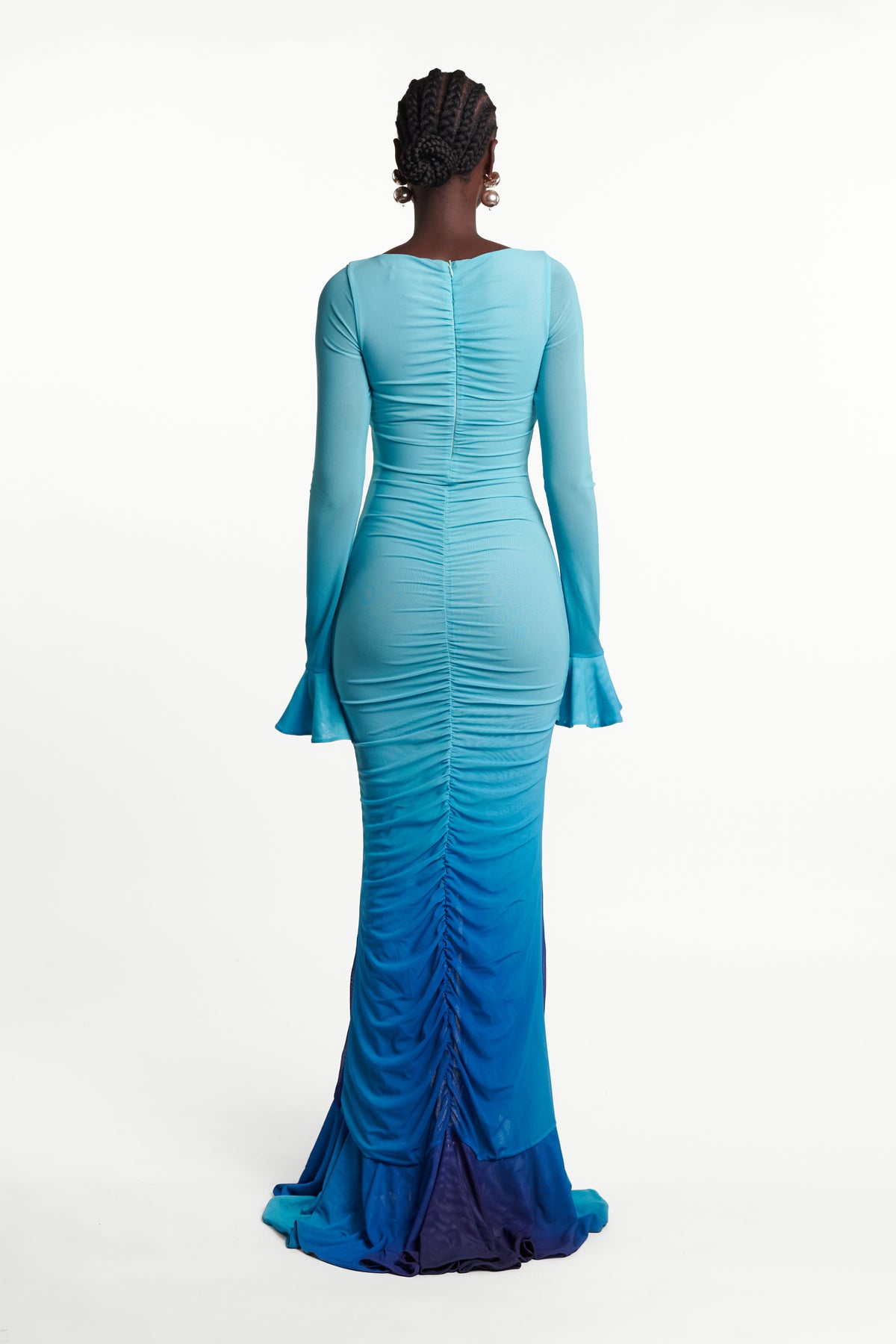 IRIS Hi-Low Ruffle Dress