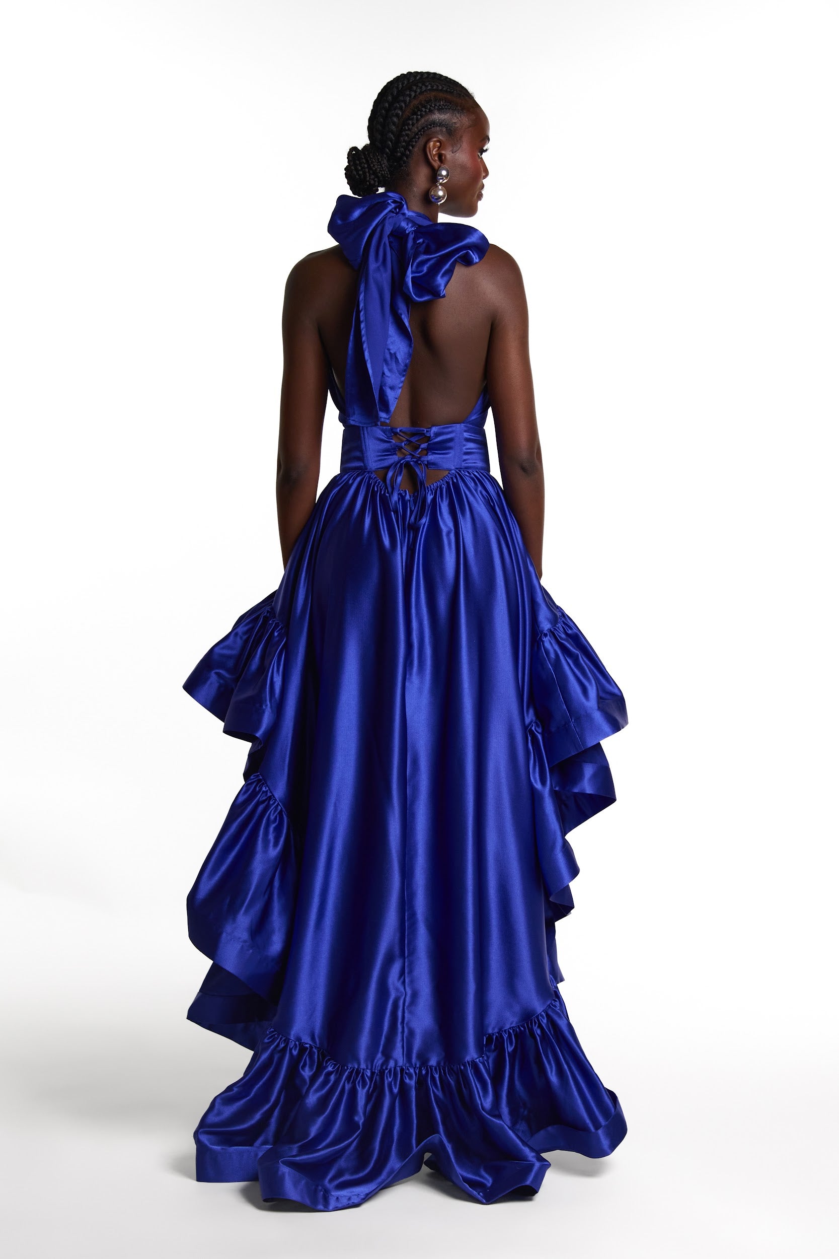 AMA Hi-low Dress in COBALT