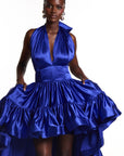 AMA Hi-low Dress in COBALT
