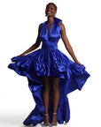 AMA Hi-low Dress in COBALT