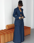 Denim Pinstripe NYLA Blazer Dress