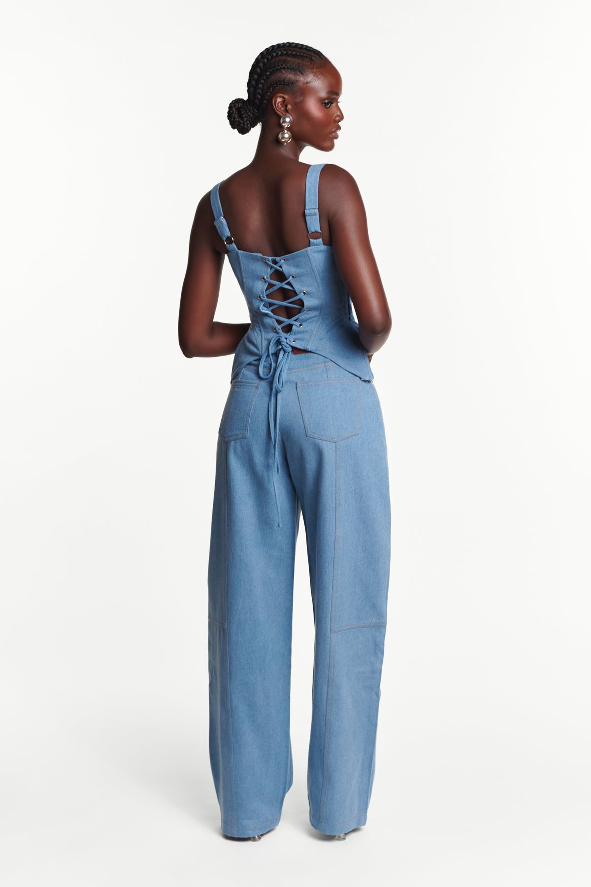 Light Denim HANA Corset Top