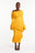 IGHO Sequin Fringe Midi Dress in YELLOW
