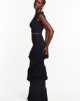 MMA Sequin Fringe Set in BLACK
