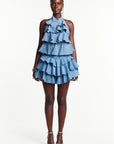 Light Denim DILARA Mini Skort