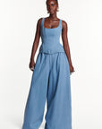 Light Denim HANA Corset Top