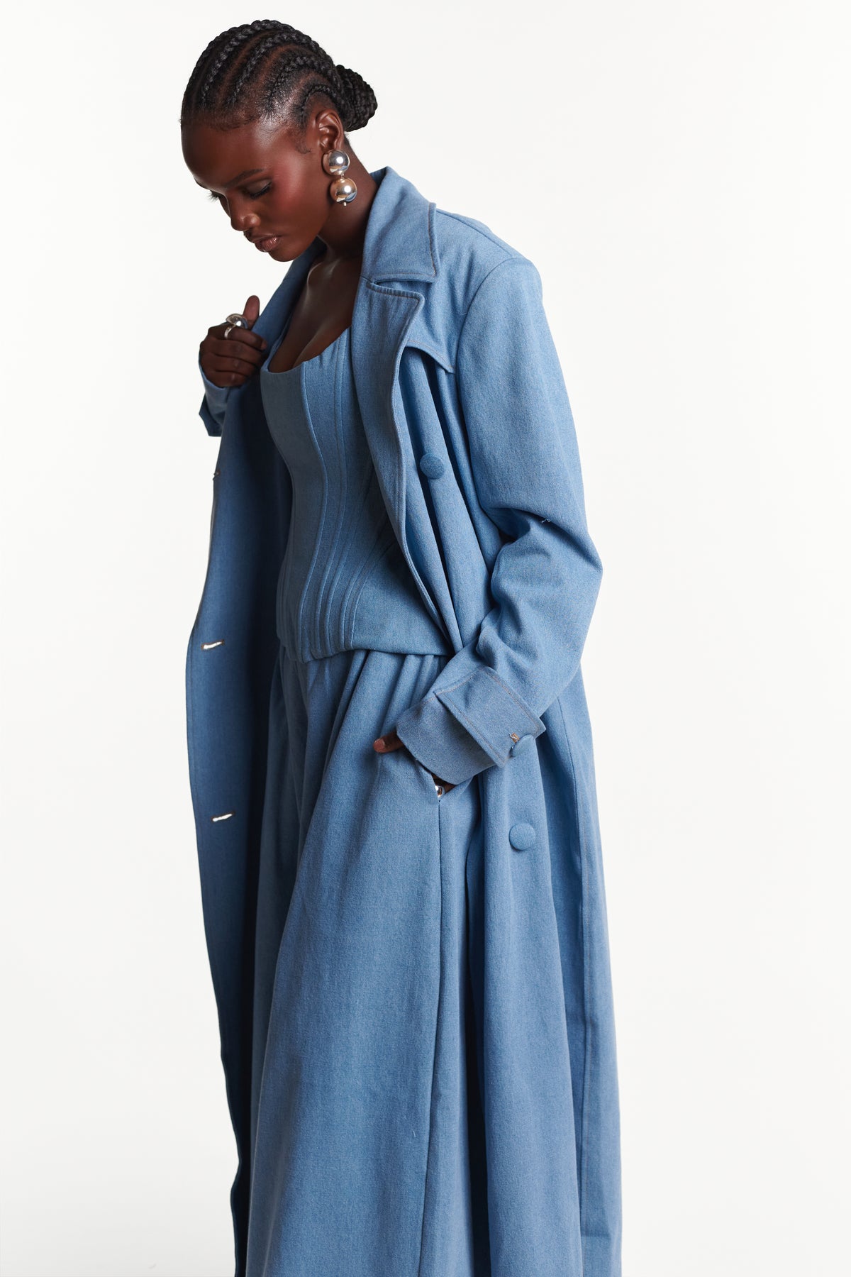 Light Denim ONO Trench jacket