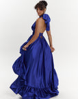 AMA Hi-low Dress in COBALT