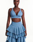 Light Denim AZURE Bra Top