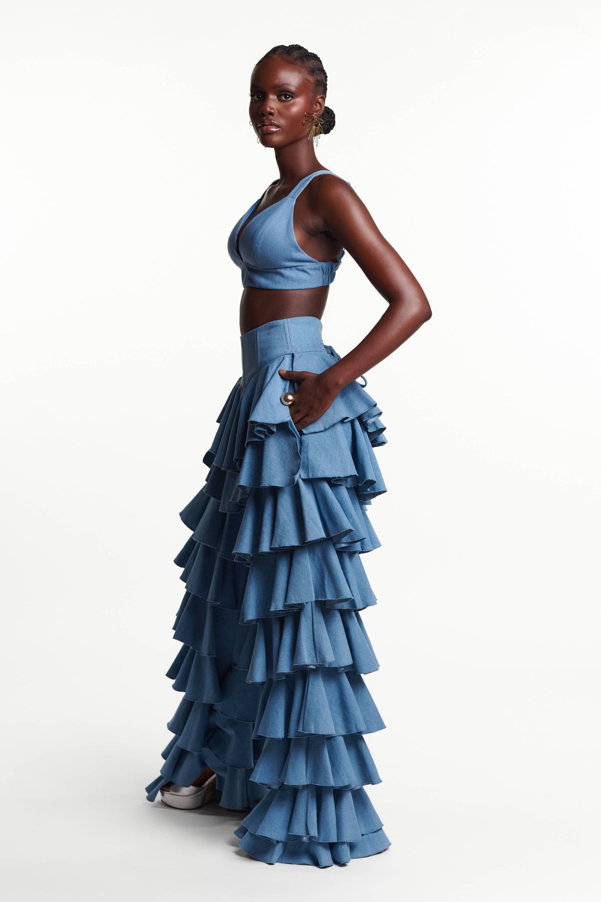 Light Denim AZURE Bra Top