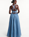 Light Denim ADELE Maxi Dress