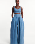 Light Denim SERENA Crop Top