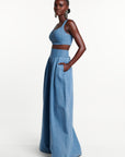 Light Denim KIARA Wide Leg Pants