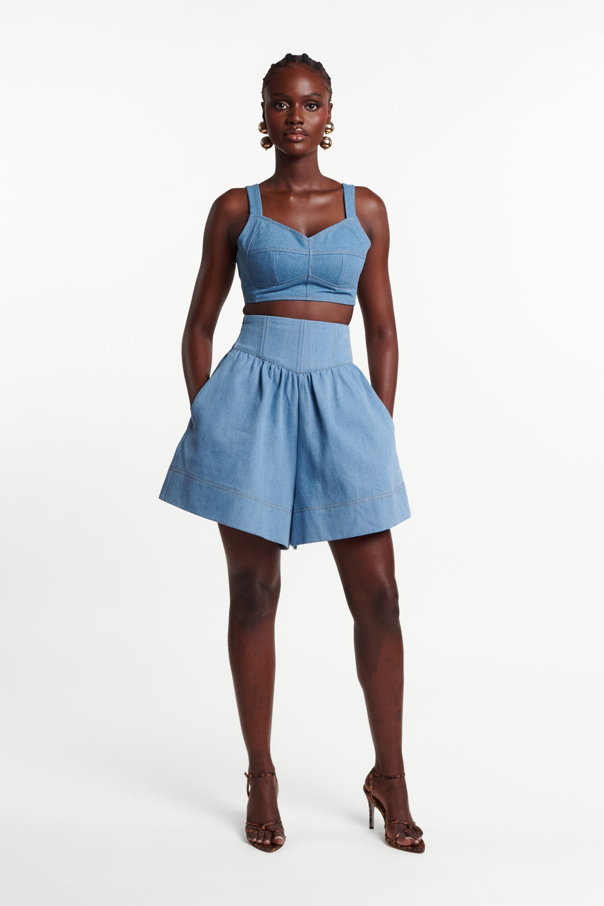 Light Denim KIARA Shorts