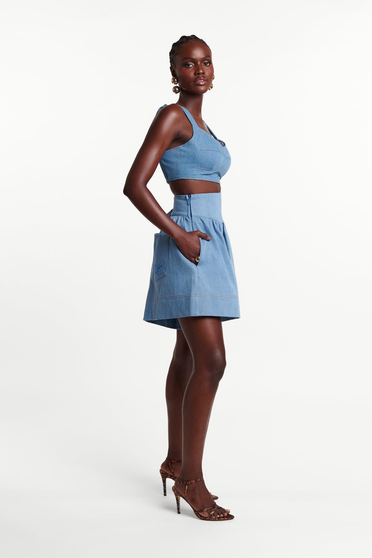 Light Denim KIARA Shorts
