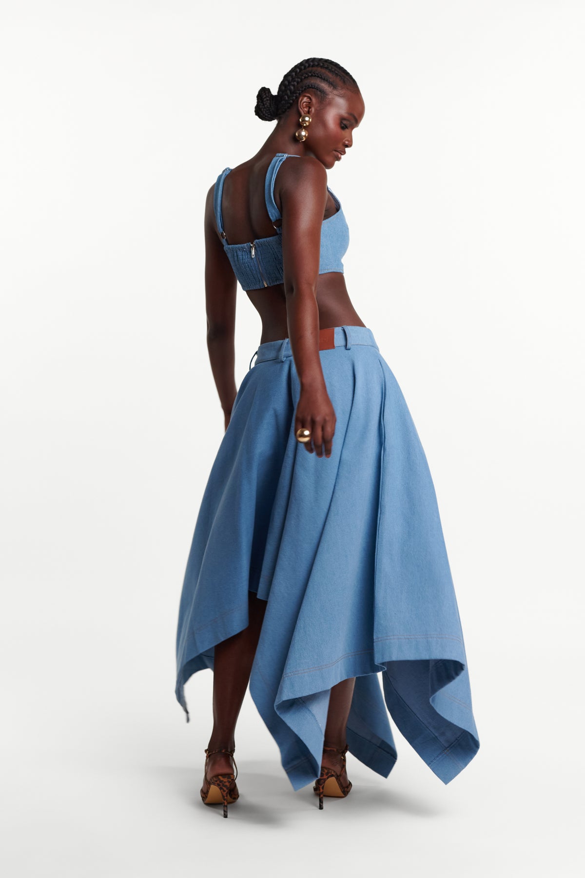 Light Denim SABINA Handkerchief Skirt
