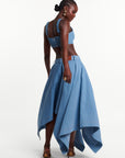 Light Denim SABINA Handkerchief Skirt