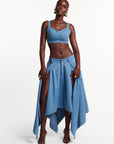 Light Denim SABINA Handkerchief Skirt