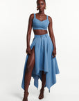Light Denim SABINA Handkerchief Skirt